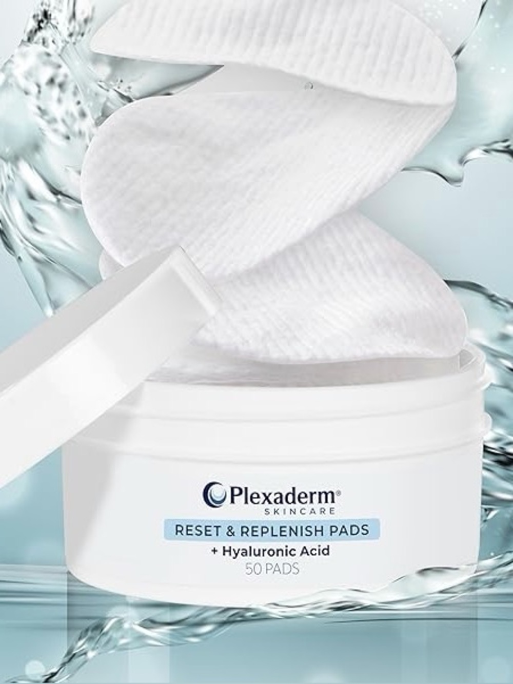 PLEXADERM Reset & Replenish Pads w/ Hyaluronic Acid 50 Pads ~ New / Sealed